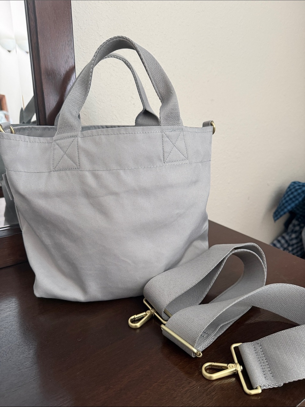 Canvelle Canvas Tote Bag with Detachable Strap